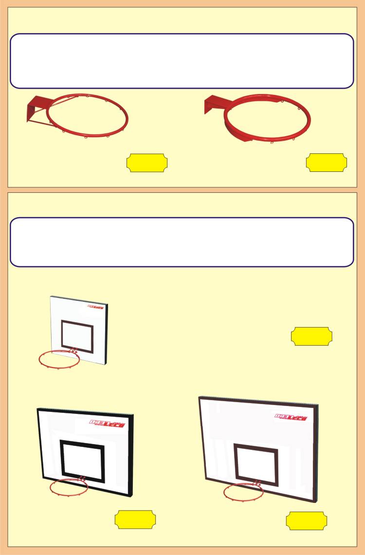 Basketball rings, basketball boards
